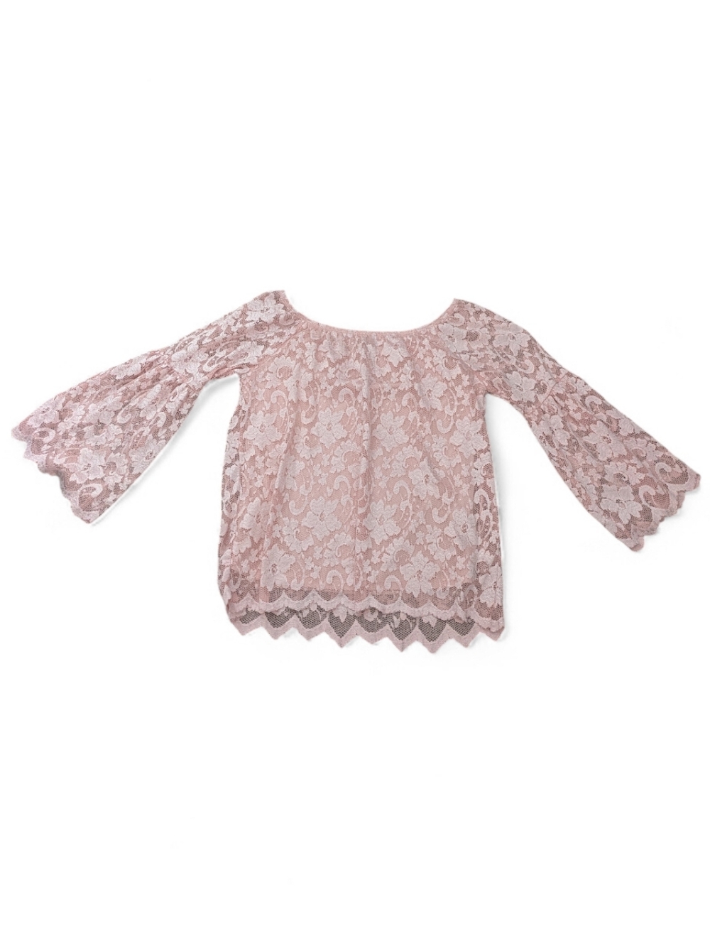 Y2K Fairy Coquette Pink Lace Top‎ Soft Girl Feminine Small